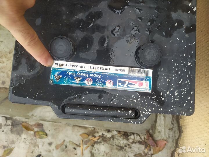 Аккумулятор с фуры trp 225 ач около 60кг