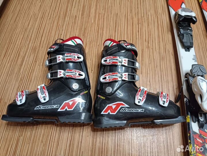 Горные лыжи детские 120 комплект