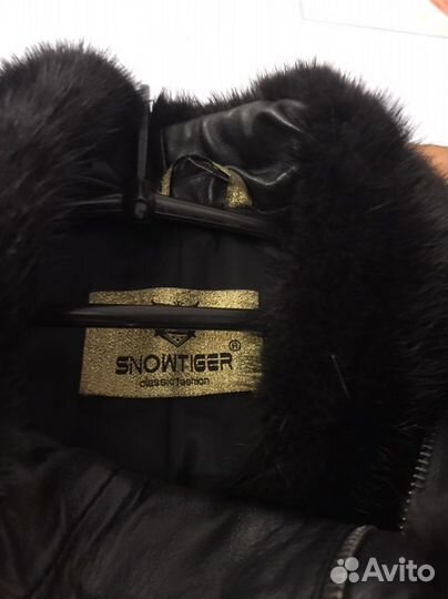 Кожаный плащ 56