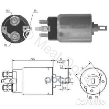 46022 реле втягивающее Nissan Terrano 2.7TD 89