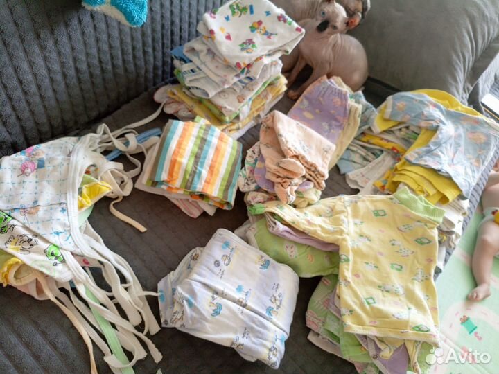 Большой пакет вещей на новорожденного