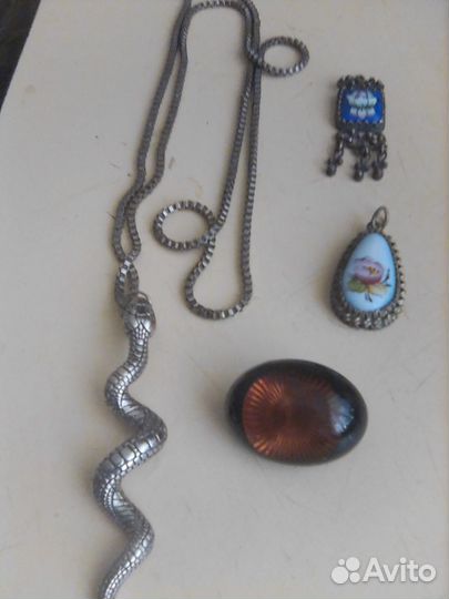 Подвески,цепь,брошь