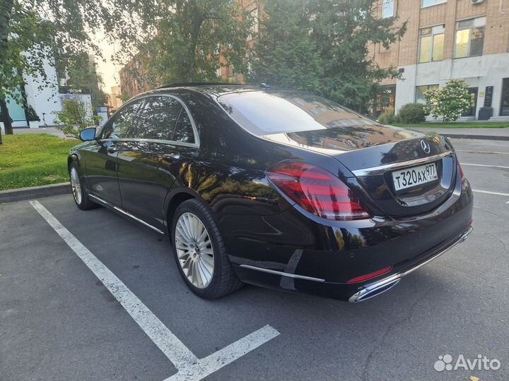 Аренда автомобиля Mercedes S класса с водителем