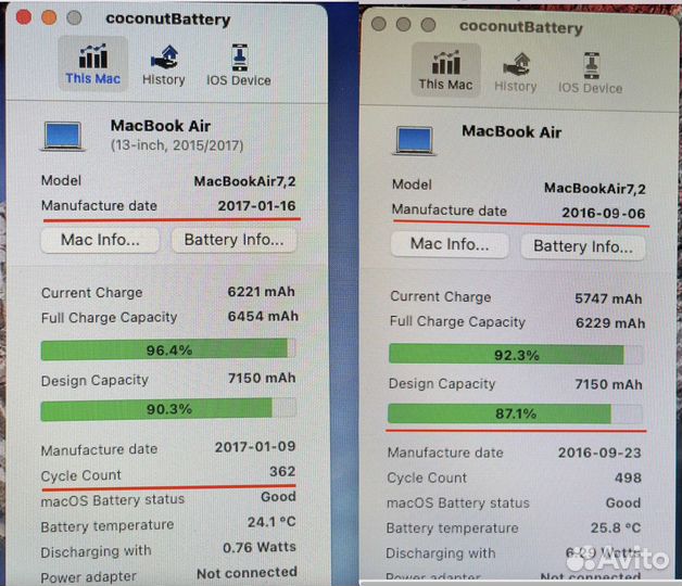 MacBook Air 13 2017 год покупки - Гарантия 6 мес