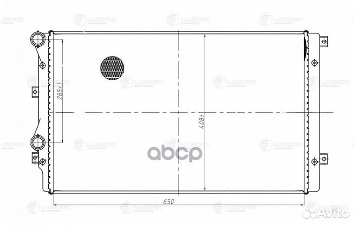 Радиатор охл. для а/м VW Jetta (11) LRC18L3 luzar