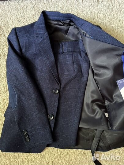 Новый костюм тройка Школа Клетка