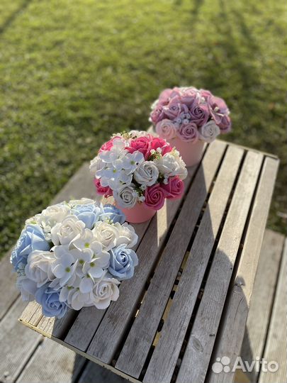 Букет из мыльных цветов, с доставкой