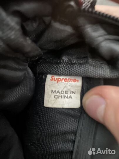 Supreme Cordura Travel Shoulder Bag Logo Black