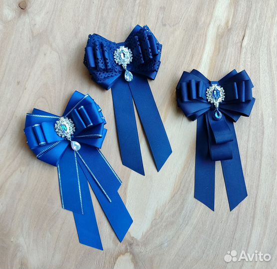 Галстук брошь школьная для девочки