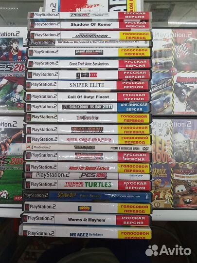 Диски на Sony Playstation 2