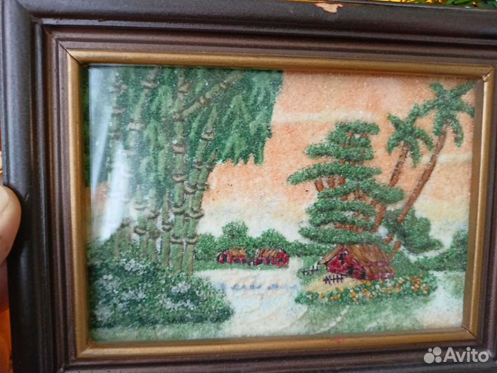 Картина из крошки драгоценных камней Камбоджа