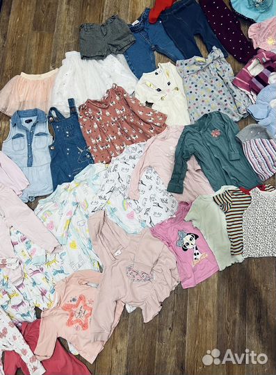 Пакет фирменных вещей на девочку на девочку 80 86