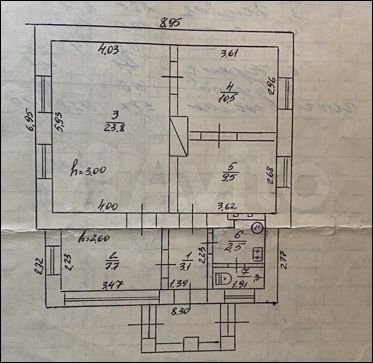 Дом 58,7 м² на участке 4 сот.