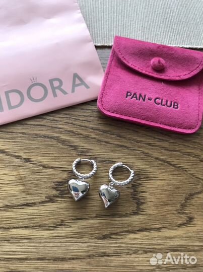 Серьги Pandora оригинал Новые