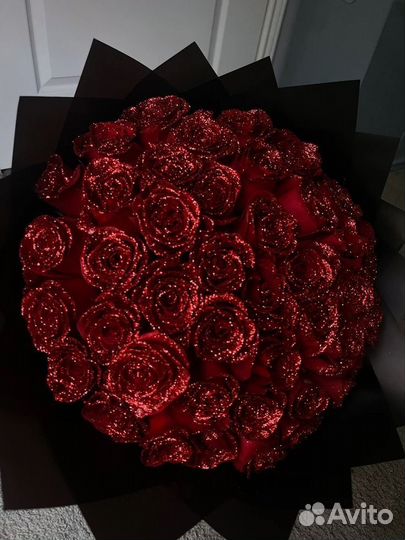 Розы. Букеты из атласных лент