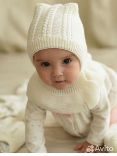 Шапка-капор для новорождённых