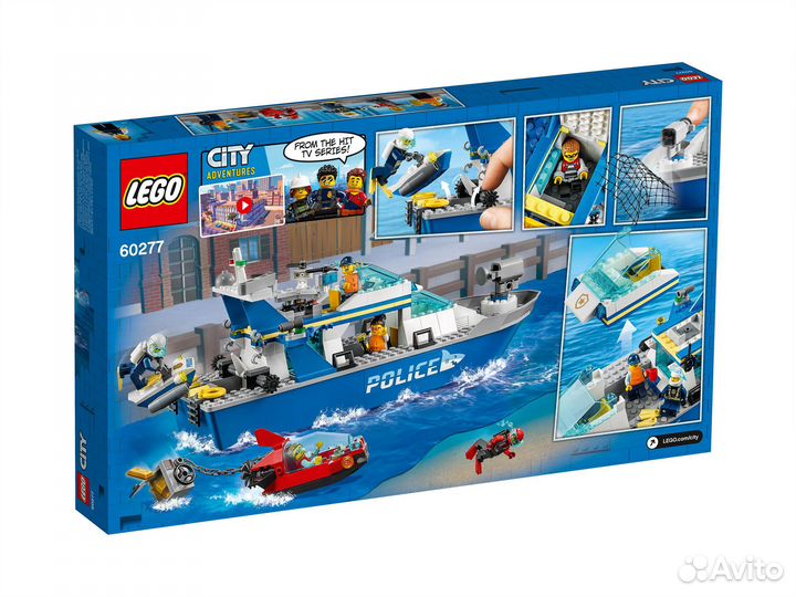 Lego City Police 60277 Катер полицейского патруля