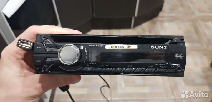 Магнитола с usb sony cdx-gt475er