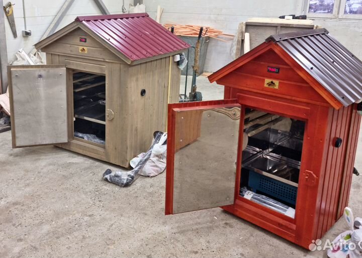 Коптильня горячего и холодного копчения из нерж