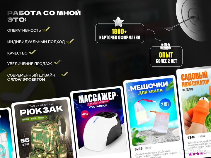 Инфографика для маркетплейсов wildberries ozon