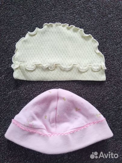 Чепчики и шапочки весна-осень до года
