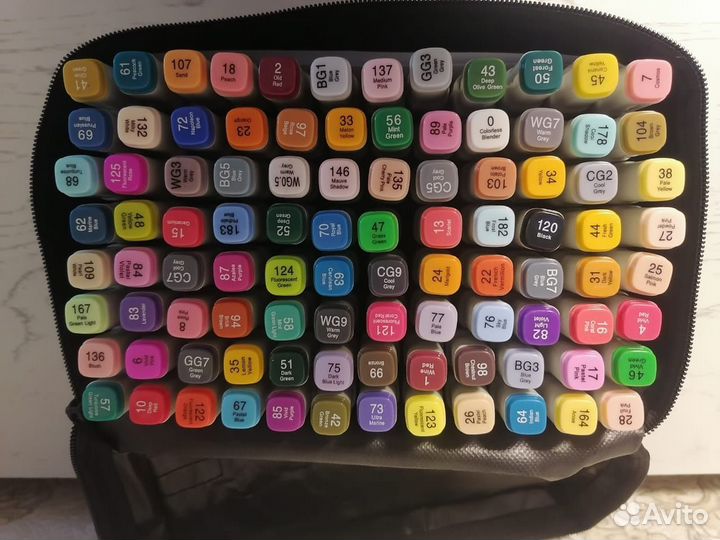 Набор маркеров для скетчинга двусторонних lindo,96