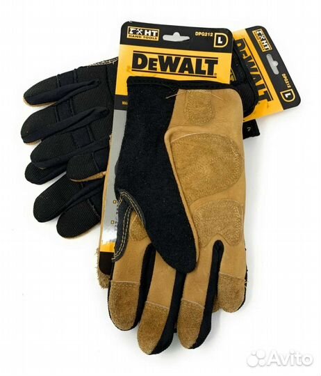 Перчатки dewalt защитные M и L