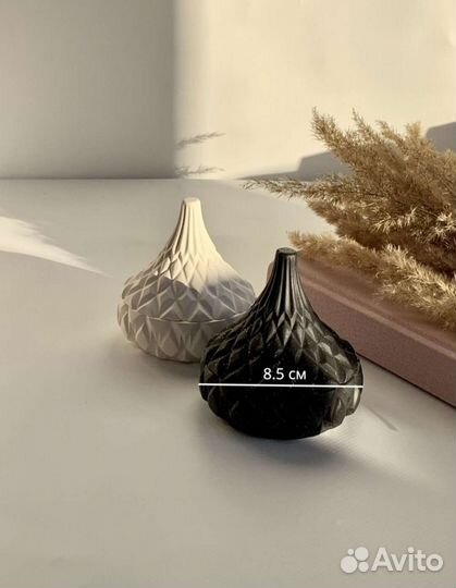 Шкатулка с крышкой из гипса