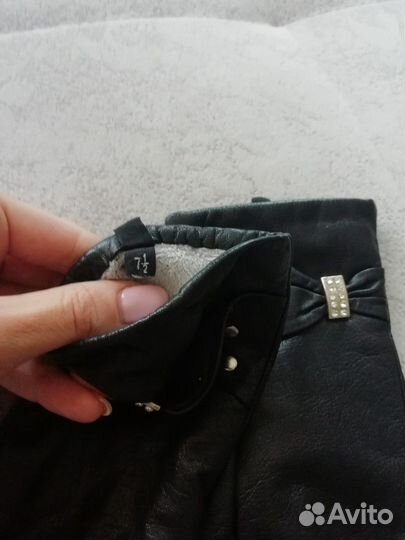 Перчатки кожаные женские