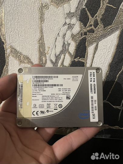 SSD Накопитель Intel 160Gb 3Gb/s