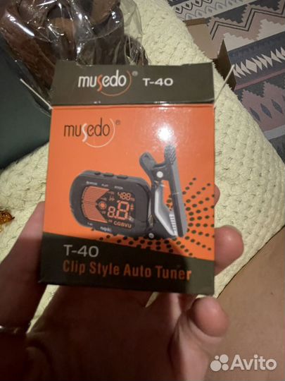 Тюнер гитарный, новый, musedo T-40