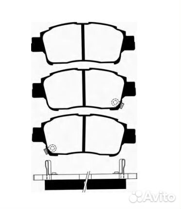 Колодки тормозные дисковые передние