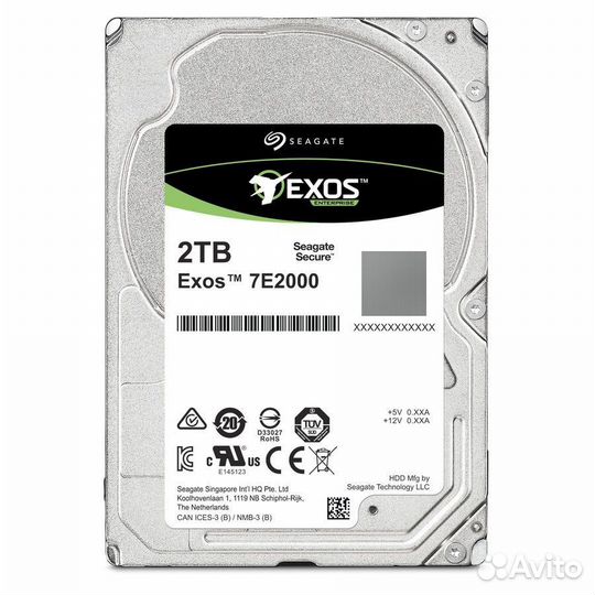 ST2000NX0253, Жесткий диск/ HDD Seagate SATA 2TB Exos 2.5