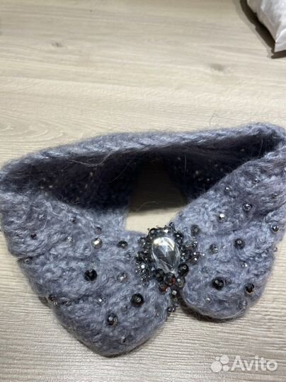 Вязаная повязка на голову,женская