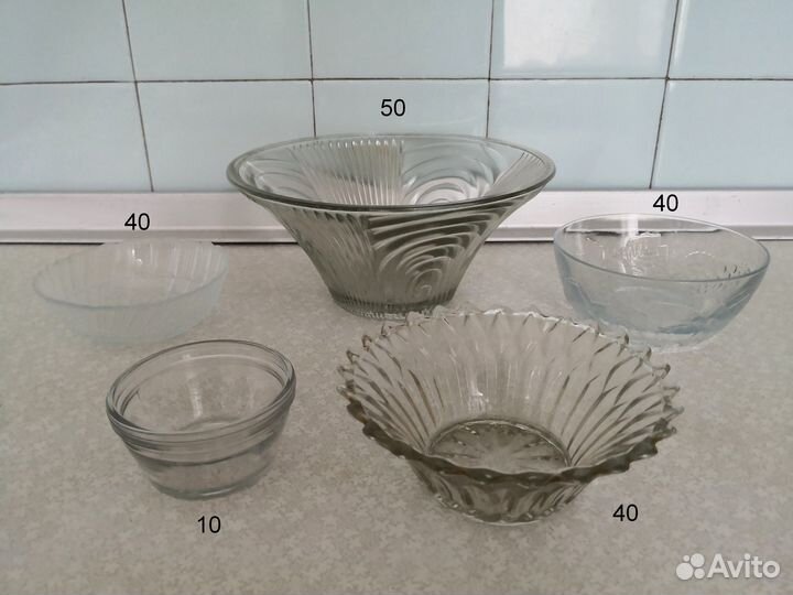 Салатники Графин Селёдочницы Розетки СССР (стекло)