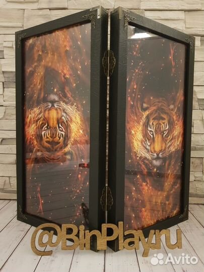 Нарды стеклянные Тигр