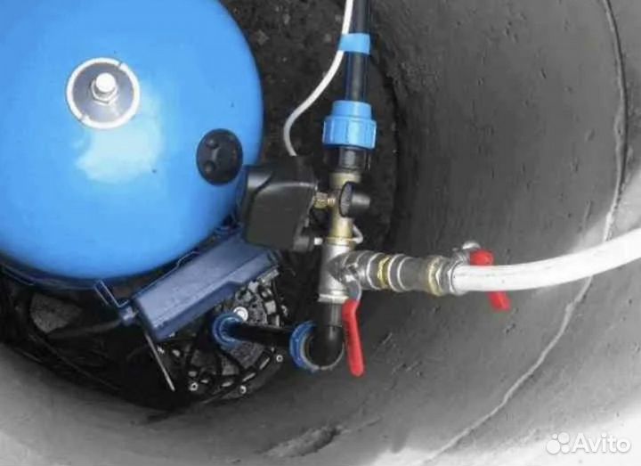 Чистка скважин, ремонт скважин, замена насоса