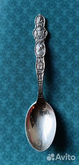 Сувенирная серебряная ложка Сан-Франциско 925