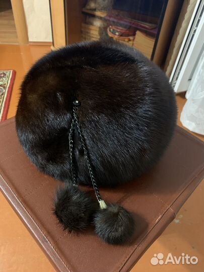 Берет женский зимний норковый