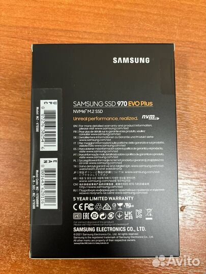 500 гб SSD M.2 накопитель Samsung 970 EVO Plus