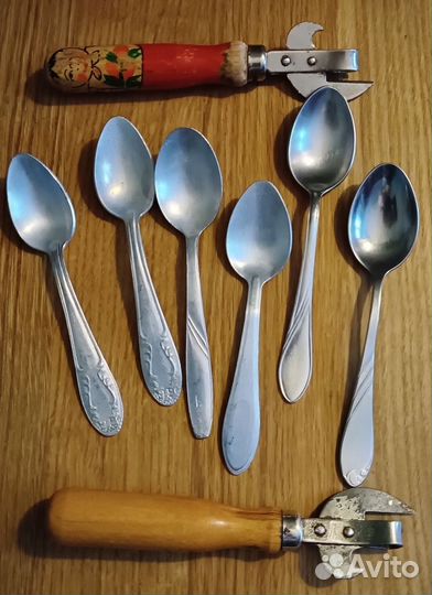 Ложки чайные:алюминиевые и нержавеющие из СССР