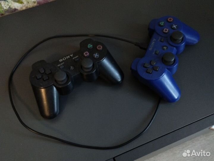 Игровая приставка ps3 super slim прошитая