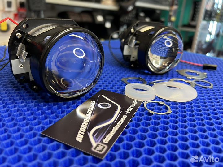 Светодиодные линзы 2шт BI-LED в головной свет комп