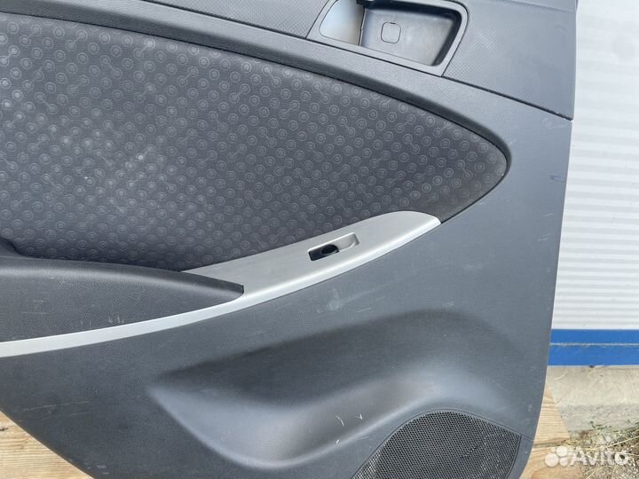 Дверные карты задних дверей Hyundai Solaris