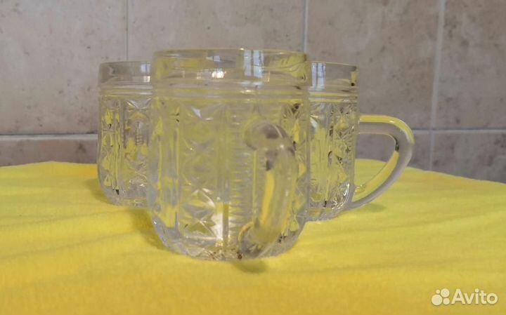 Набор хрустальных бочонок, Винтаж, СССР