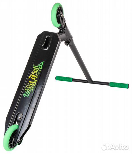 Самокат TechTeam Duker 101 чёрно-зелёный