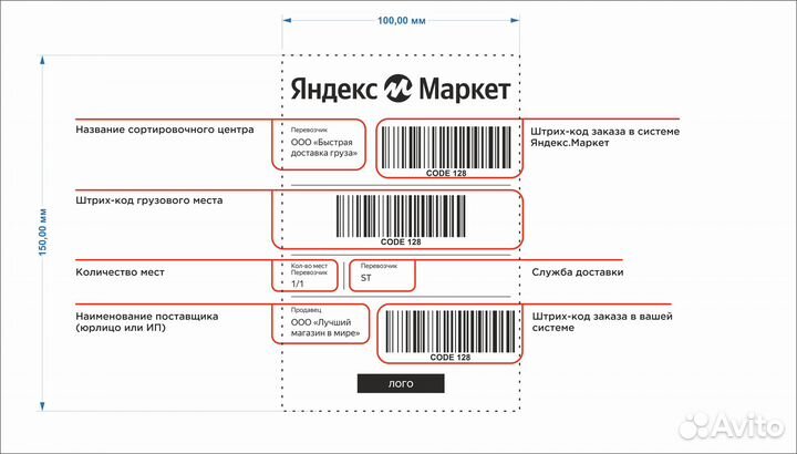 Печать наклеек для маркетплейсов и не только