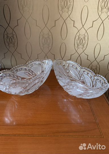 Салатник хрустальный СССР