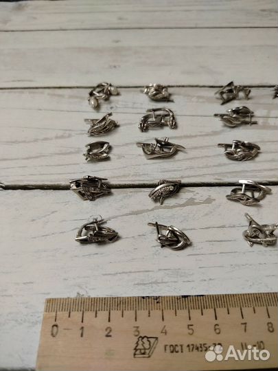Серьги, кулоны серебро