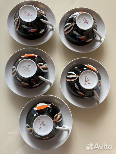 Чайные пары Аквариум Рыбки дулево СССР